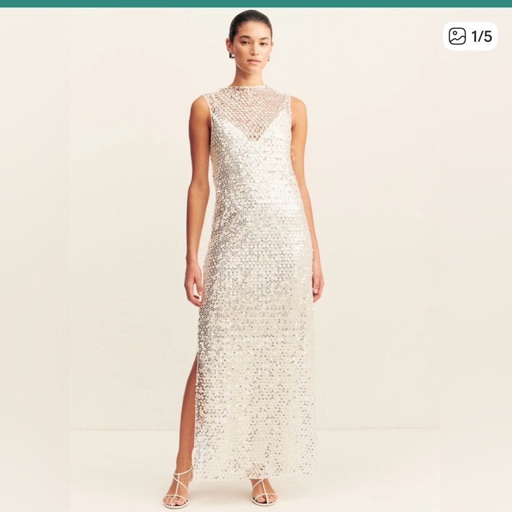 Shona Joy Asteri High Neck sleeveless maxi dress